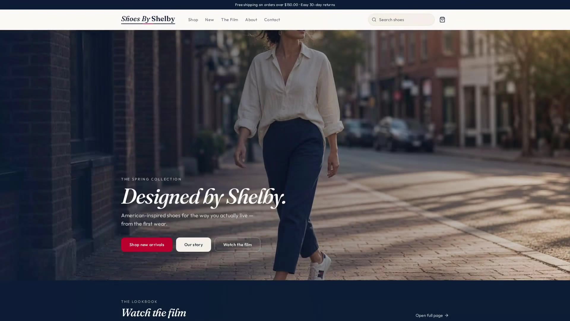 Shoes by Shelby website walkthrough poster